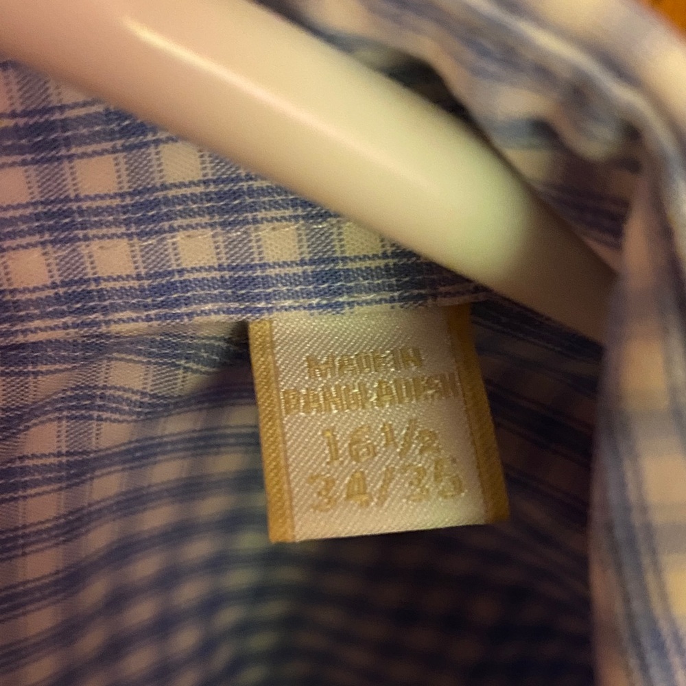 Michael Kors Light Blue Gingham Shirt - Picture 3 of 6